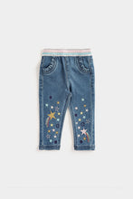 Load image into Gallery viewer, Mothercare Denim Star Jeggings
