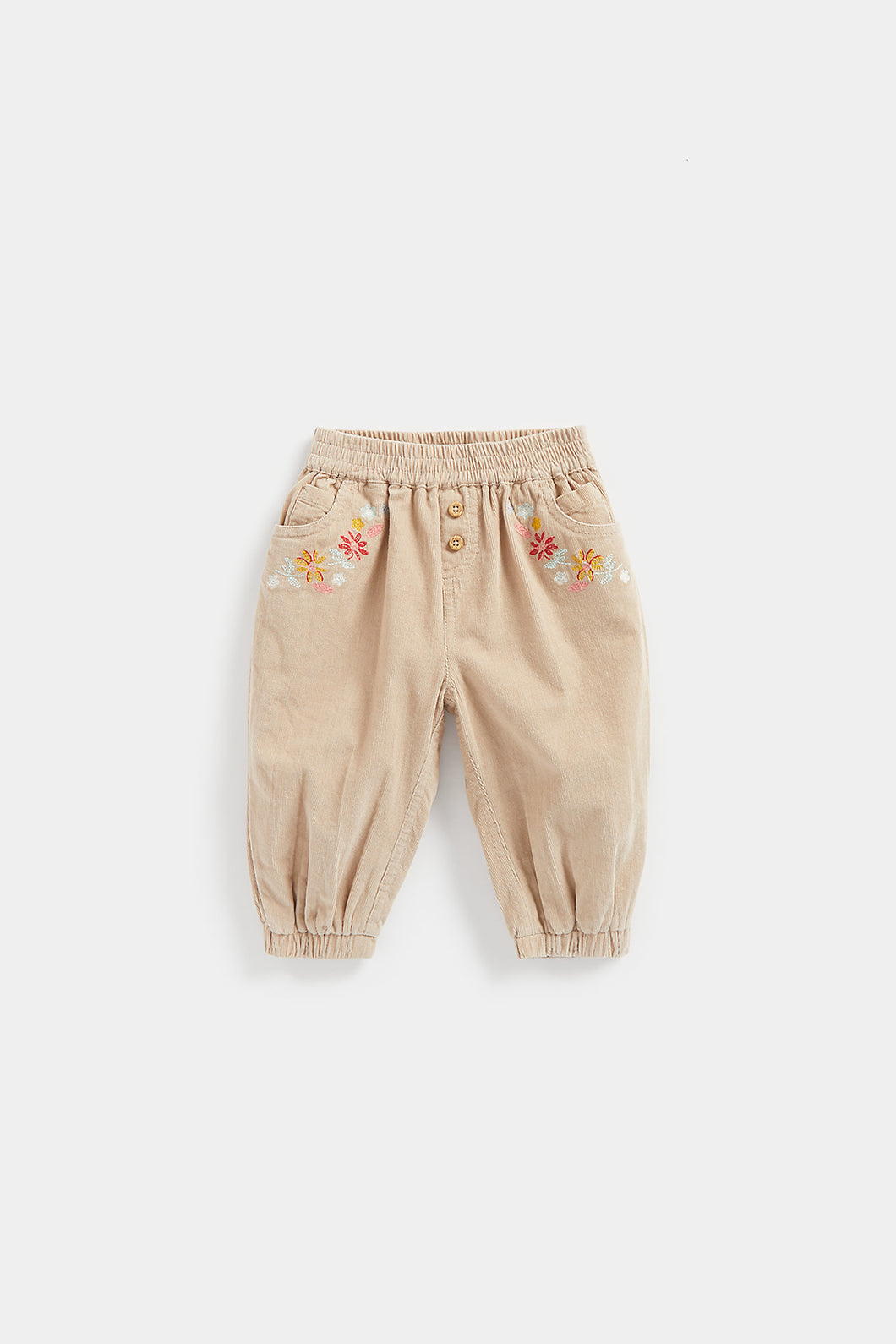 Mothercare Embroidered Cord Trousers