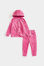 Load image into Gallery viewer, Mothercare Pink Velour Jog Set
