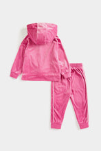 Load image into Gallery viewer, Mothercare Pink Velour Jog Set
