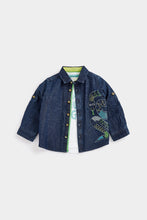 Load image into Gallery viewer, Mothercare Snake Denim Shirt And T-Shirt Set
