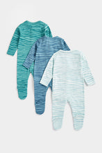 Load image into Gallery viewer, Mothercare Tiger Stripe Sleepsuits - 3 Pack
