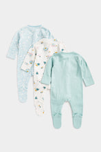 Load image into Gallery viewer, Mothercare Woodland Sleepsuits - 3 Pack
