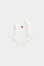 Load image into Gallery viewer, Mothercare Strawberry Long Sleeved Bodysuits - 3 Pack
