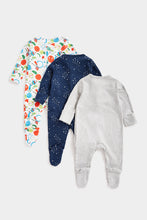 Load image into Gallery viewer, Mothercare Space Sleepsuits - 3 Pack

