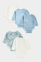 Load image into Gallery viewer, Mothercare Floral Long-Sleeved Bodysuits - 5 Pack
