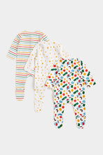 Load image into Gallery viewer, Mothercare Bright Sleepsuits - 3 Pack

