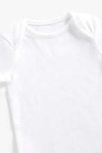 Load image into Gallery viewer, Mothercare White Short-Sleeved Bodysuits - 7 Pack
