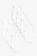 Load image into Gallery viewer, Mothercare White Sleeveless Bodysuits - 7 Pack
