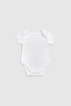 Load image into Gallery viewer, Mothercare White Short-Sleeved Bodysuits - 3 Pack
