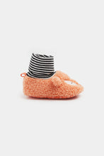 Load image into Gallery viewer, Mothercare Fox Sock-Top Baby Booties
