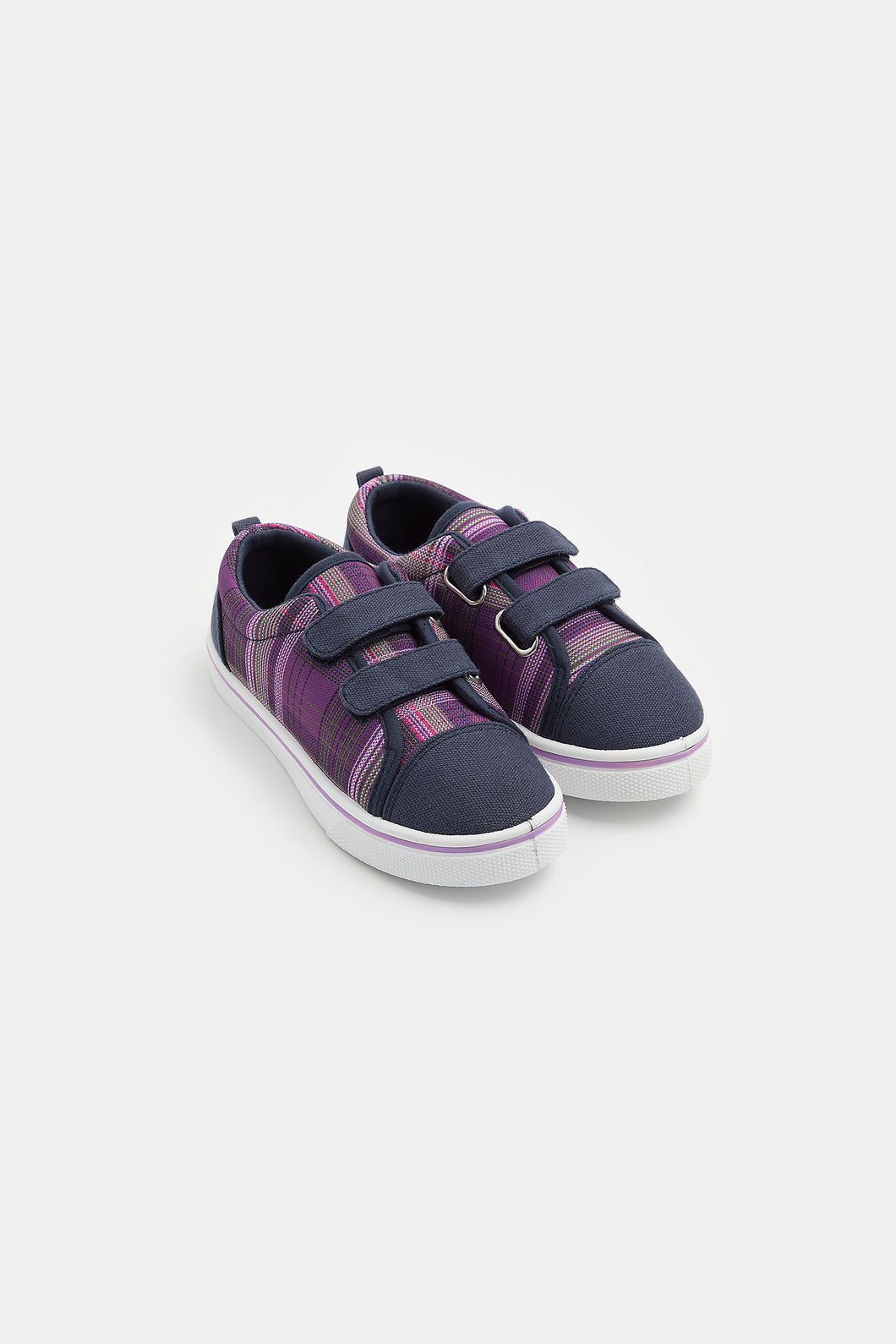 Mothercare Check Canvas Trainers