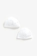 Load image into Gallery viewer, Mothercare White Baby Hats - 2 Pack
