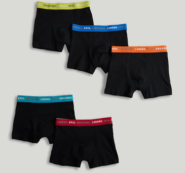 Mothercare Black Trunk Briefs - 5 Pack
