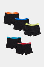 Load image into Gallery viewer, Mothercare Black Trunk Briefs - 3 Pack

