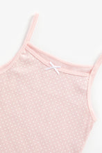 Load image into Gallery viewer, Mothercare Pink And White Cami Vests - 5 Pack
