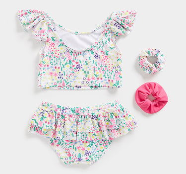 Mothercare Ditsy Tankini with Hair Ties