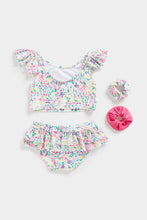 Load image into Gallery viewer, Mothercare Ditsy Tankini with Hair Ties
