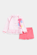 Load image into Gallery viewer, Mothercare Seahorse Sunsafe Rash Vest and Shorts Set
