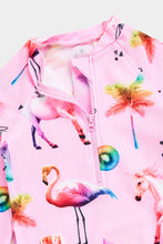 Load image into Gallery viewer, Mothercare Flamingo Rashguard Swimsuit
