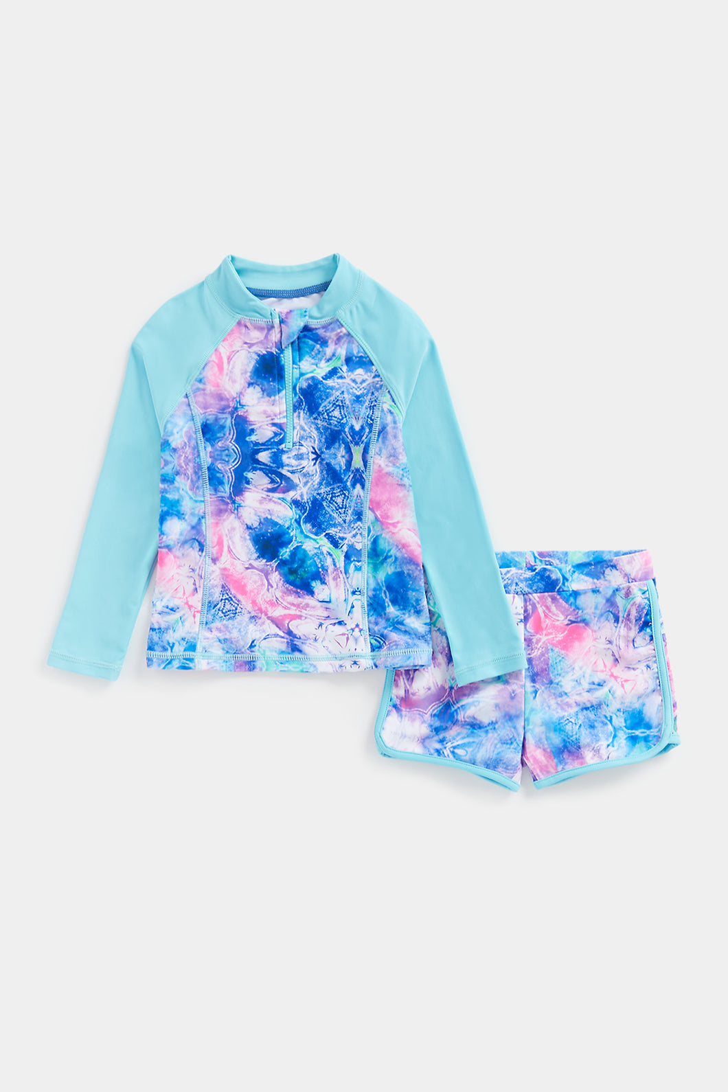 Mothercare Tie-Dye Sunsafe Rash Vest and Shorts