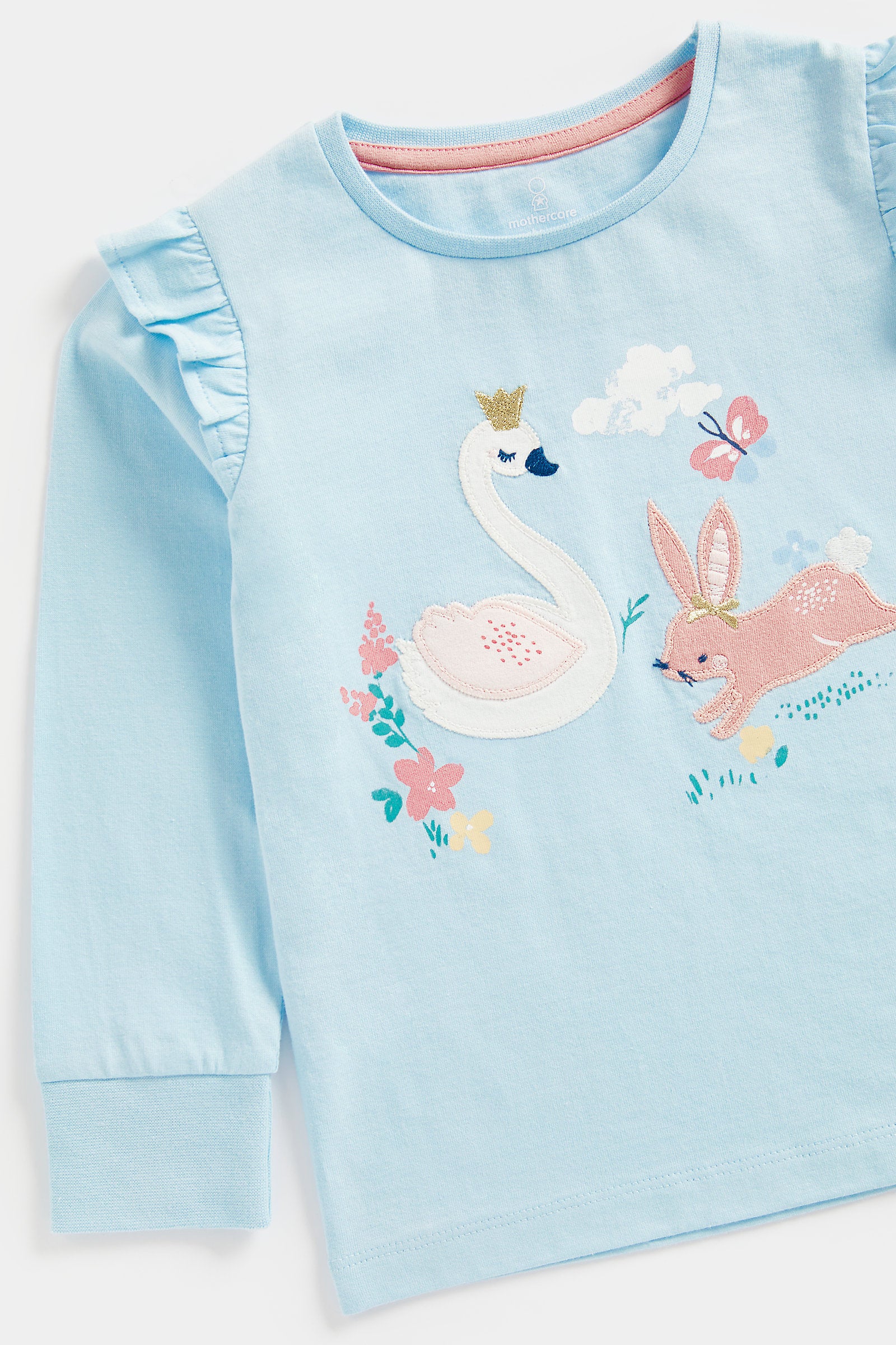 Mothercare Bunny and Swan Pyjamas - 2 Pack