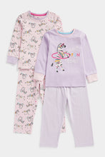 Load image into Gallery viewer, Mothercare Fun Zebra Pyjamas - 2 Pack
