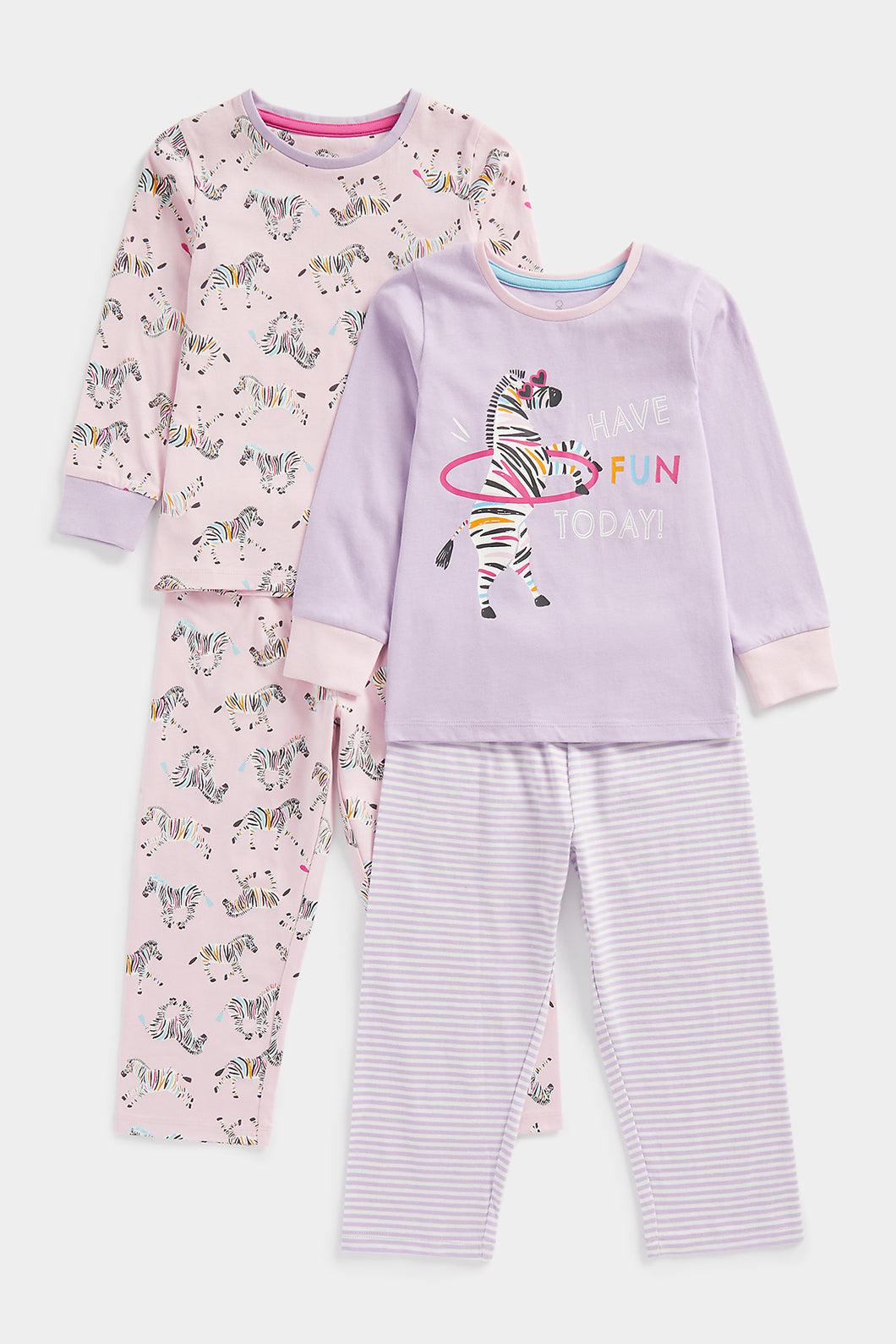 Mothercare Fun Zebra Pyjamas - 2 Pack