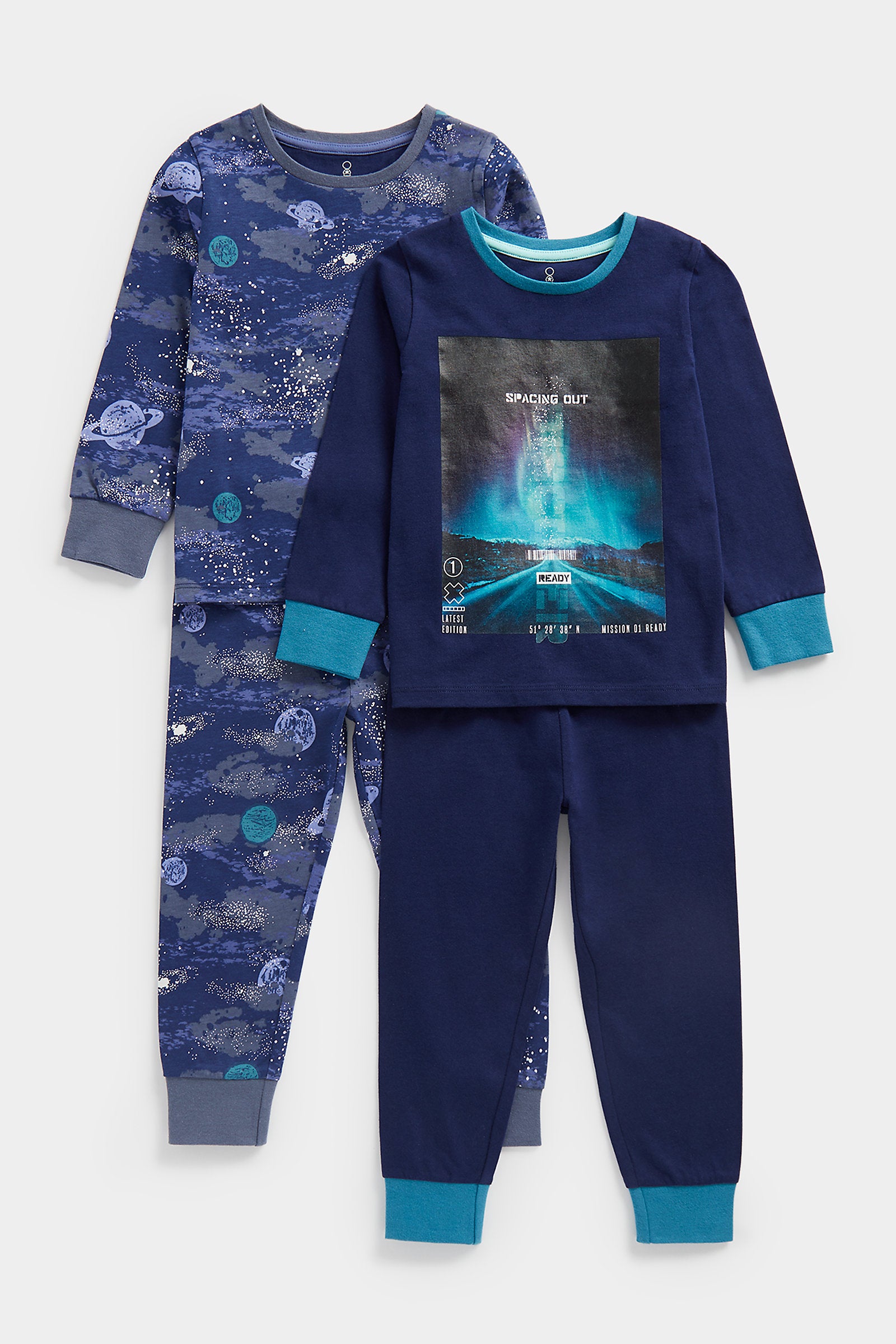 Mothercare Spacing Out Pyjamas - 2 Pack