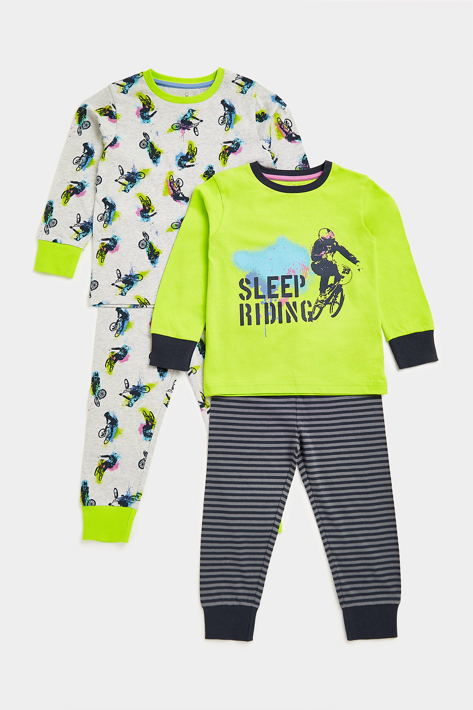 Mothercare Bike Rider Pyjamas - 2 Pack
