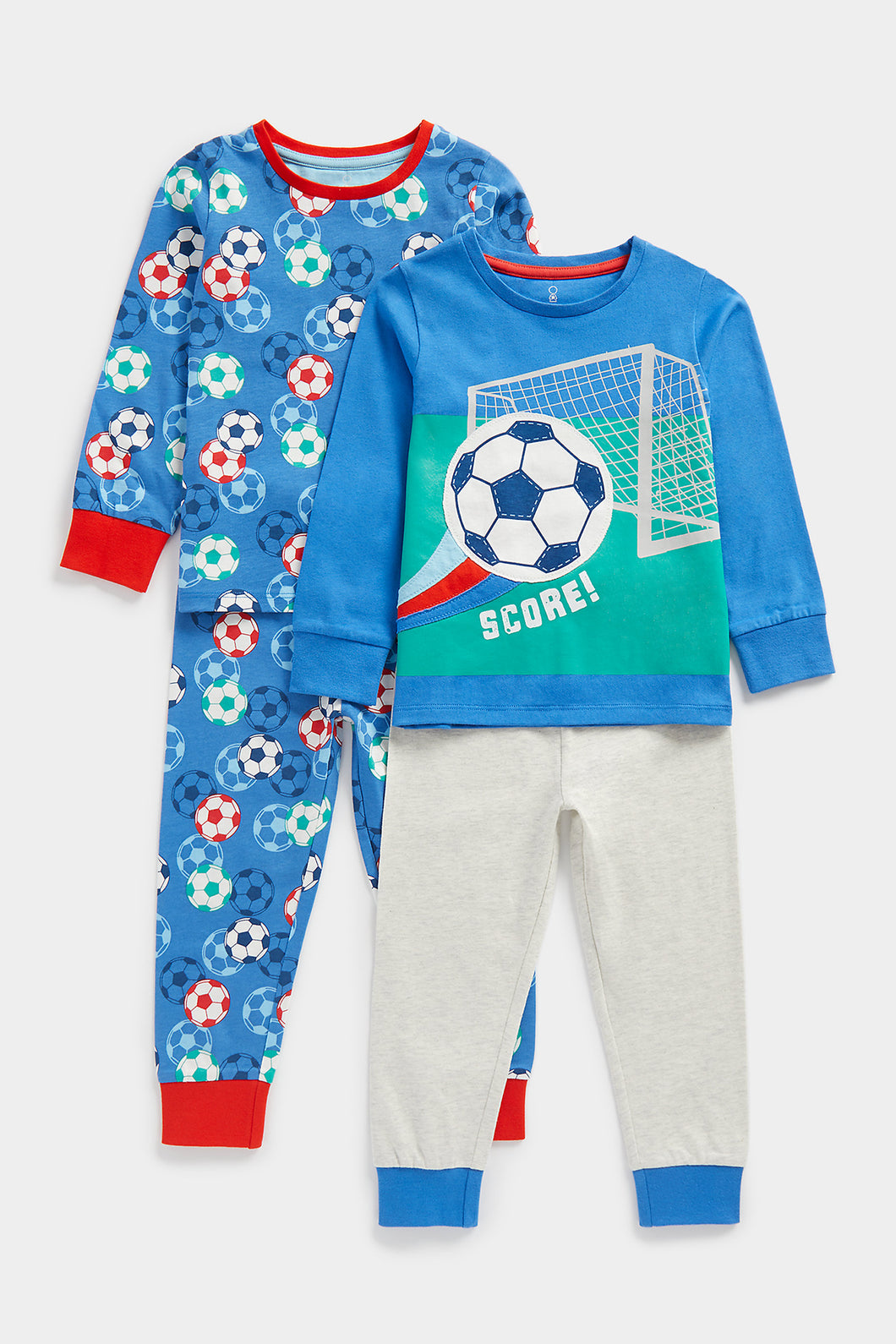 Mothercare Score Football Pyjamas - 2 Pack