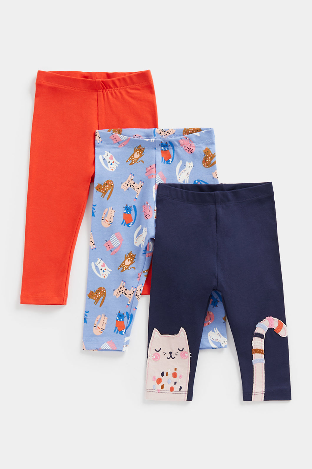 Mothercare Cat Leggings - 3 Pack