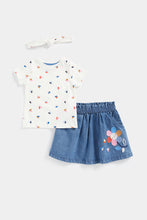 Load image into Gallery viewer, Mothercare Skirt, Top and Headband Set
