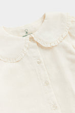 Load image into Gallery viewer, Mothercare Cord Pinny Dress And Blouse Set
