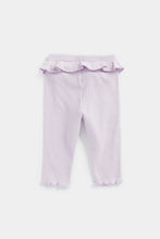 Load image into Gallery viewer, Mothercare Lilac Ribbed Leggings

