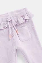Load image into Gallery viewer, Mothercare Lilac Ribbed Leggings
