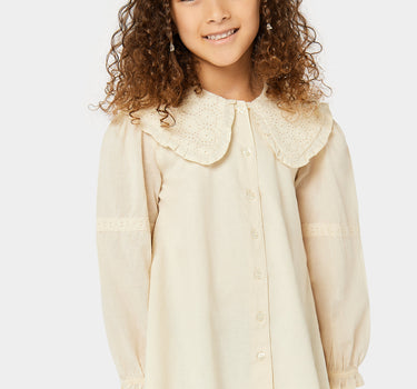Mothercare Broderie Collar Blouse