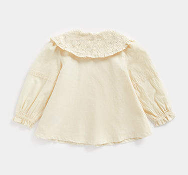 Mothercare Broderie Collar Blouse