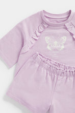 Load image into Gallery viewer, Mothercare Butterfly Top And Short Set
