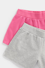 Load image into Gallery viewer, Mothercare Pink And Grey Jersey Shorts - 2 Pack
