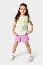 Load image into Gallery viewer, Mothercare Bear Top and Short Set
