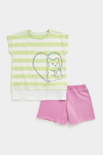 Load image into Gallery viewer, Mothercare Bear Top and Short Set

