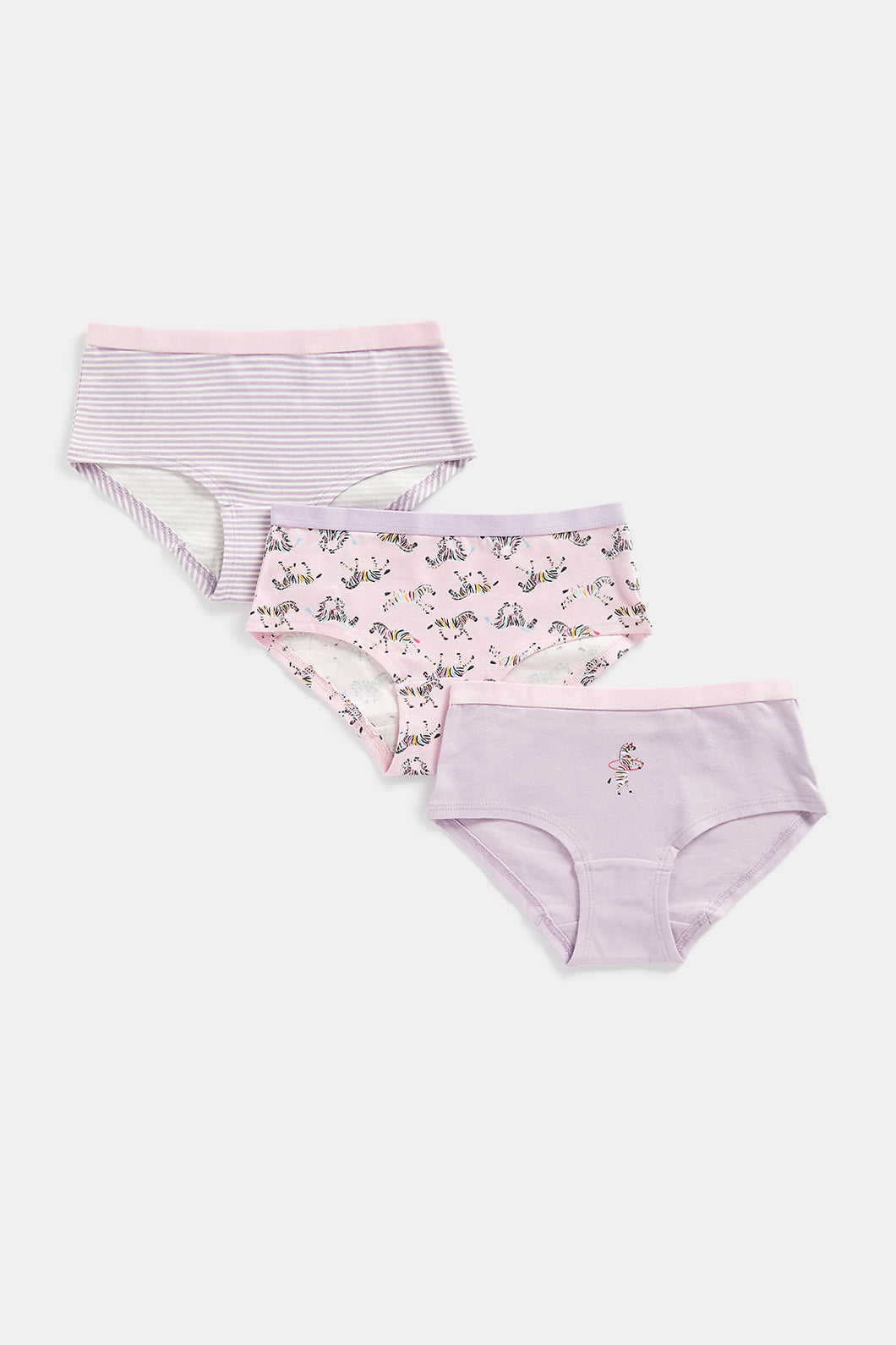 Mothercare Zebra Hipster Briefs - 3 Pack