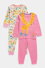 Load image into Gallery viewer, Mothercare Giraffe Pyjamas - 2 Pack
