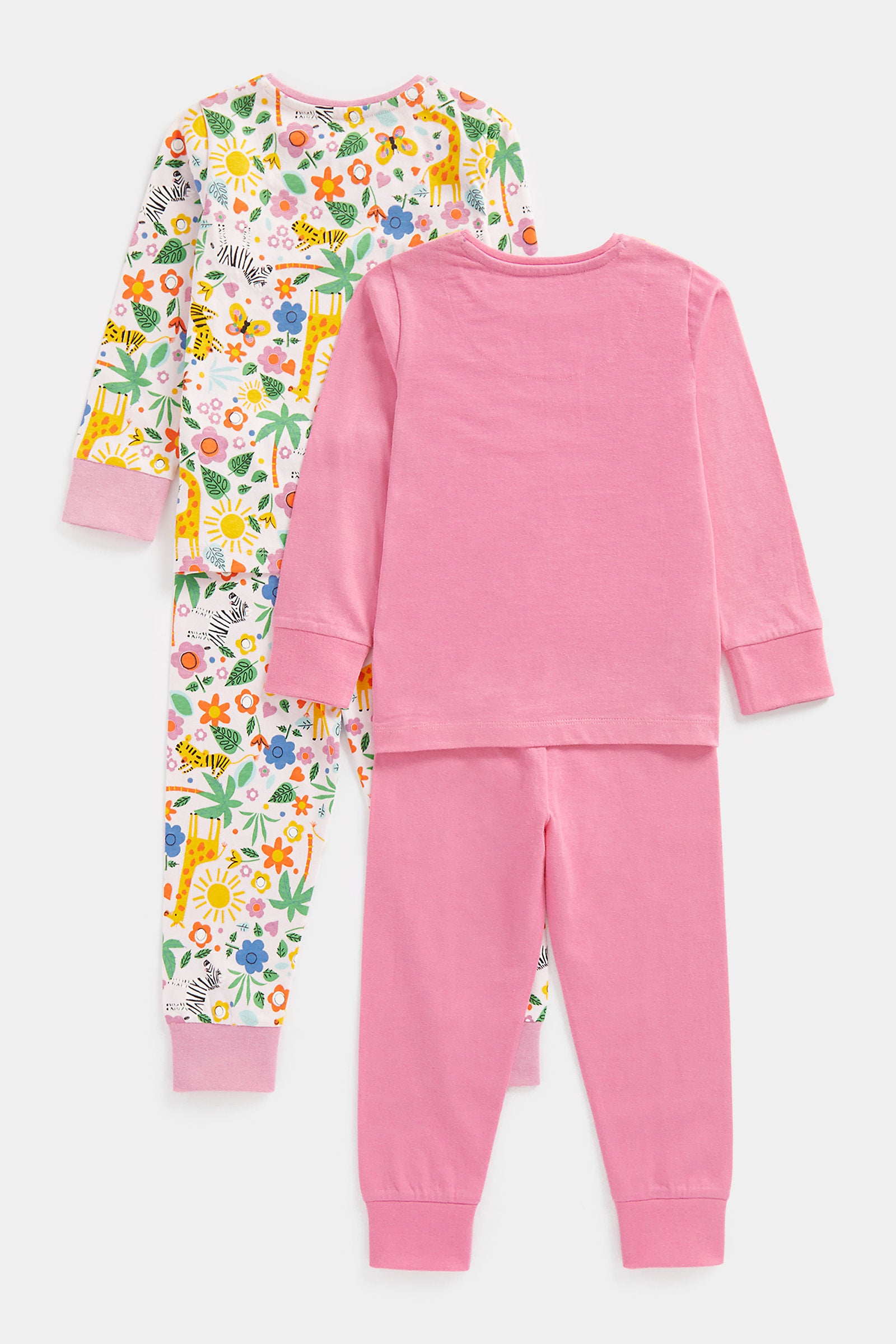 Mothercare Giraffe Pyjamas - 2 Pack