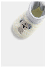 Load image into Gallery viewer, Mothercare Koala Sock-Top Baby Booties - 3 Pack
