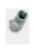 Load image into Gallery viewer, Mothercare Elephant Rattle Sock-Top Booties
