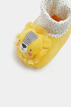 Load image into Gallery viewer, Mothercare Lion Rattle Sock-Top Booties
