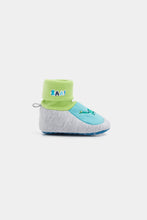 Load image into Gallery viewer, Mothercare Dino Hero Sock-Top Baby Booties
