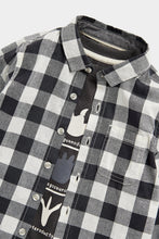 Load image into Gallery viewer, Mothercare Checked Shirt and Dino T-Shirt Set
